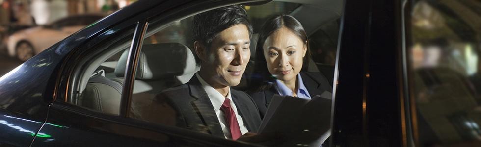 Couple in car